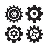 Abstract Gear Icons Pack Design Template vector