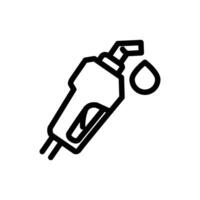 nozzle gas pump outline icon pixel perfect design good for website and mobile app vector