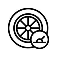 tire pressure outline icon pixel perfect design good for website and mobile app vector