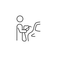 filling gas thin outline icon design good for website and mobile app vector