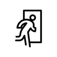 emergency door outline icon pixel perfect design good for website and mobile app vector