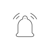 bell thin outline icon design good for website and mobile app vector