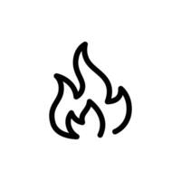 fire outline icon pixel perfect design good for website and mobile app vector