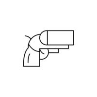 flare gun thin outline icon design good for website and mobile app vector