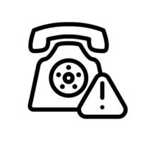 emergency call outline icon pixel perfect design good for website and mobile app vector