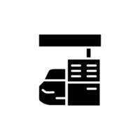 gas station solid icon design good for website and mobile app vector