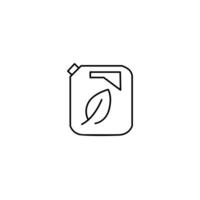 bio fuel thin outline icon design good for website and mobile app vector