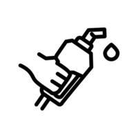 nozzle gas pump outline icon pixel perfect design good for website and mobile app vector