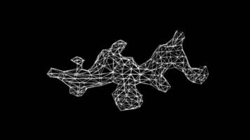 loop animation Simple wave spectrum animation, with a black background video