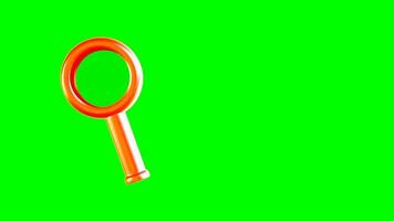 a magnifying glass is shown on a green screen video