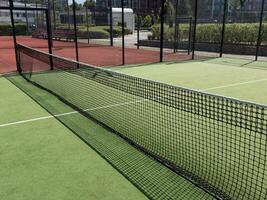 Sports field tennis and paddle court outdoors photo