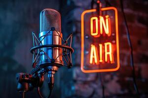 Text On Air, radio broadcasts, tuning in to live shows and programs, staying connected and entertained with the latest news, music, and discussions, a timeless medium for auditory enjoyment. photo