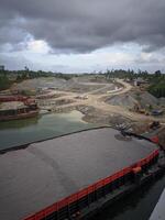 Infrastructure project for the Balang Island bridge to support the development of the new capital in East Kalimantan, Indonesia, May 19, 2024 photo
