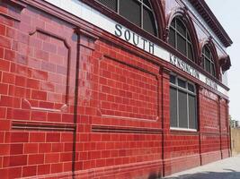 South Kensington tube station in London photo