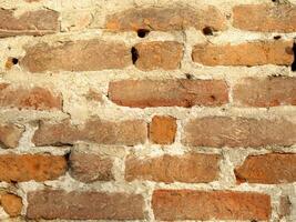 industrial style Red brick wall photo