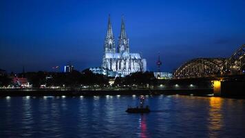 Night view of Koeln Cologne photo