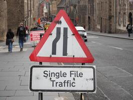 single file traffic sign photo