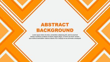 Abstract Background Design Template. Abstract Banner Wallpaper Illustration. Abstract Orange vector
