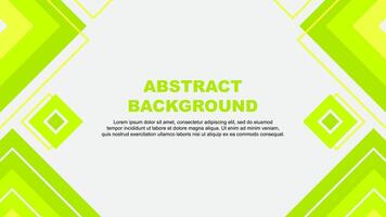 Abstract Background Design Template. Abstract Banner Wallpaper Illustration. Abstract Lime Green Background vector