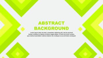Abstract Background Design Template. Abstract Banner Wallpaper Illustration. Abstract Lime Green Template vector