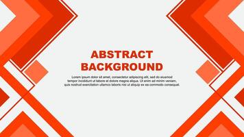 Abstract Background Design Template. Abstract Banner Wallpaper Illustration. Abstract Deep Orange Banner vector