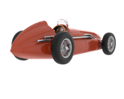 Classic race car isolated on background. 3d rendering - illustration png