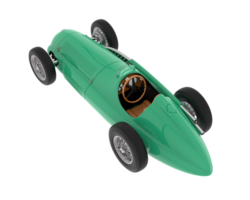 Classic race car isolated on background. 3d rendering - illustration png