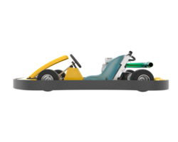 Kart isolated on background. 3d rendering - illustration png