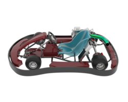 Kart isolated on background. 3d rendering - illustration png