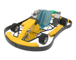 Kart isoliert auf Hintergrund. 3d Rendern - - Illustration png