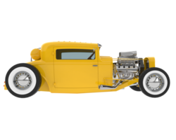 Hot rod isolated on background. 3d rendering - illustration png