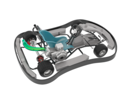 Kart isolated on background. 3d rendering - illustration png