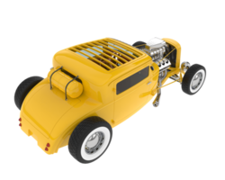 Hot rod isolated on background. 3d rendering - illustration png