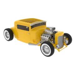 Hot rod isolated on background. 3d rendering - illustration png