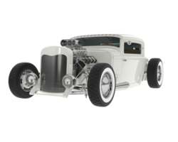Hot rod isolated on background. 3d rendering - illustration png