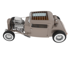 Hot rod isolated on background. 3d rendering - illustration png