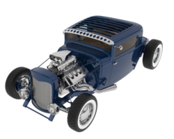 Hot rod isolated on background. 3d rendering - illustration png