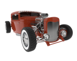 Hot rod isolated on background. 3d rendering - illustration png