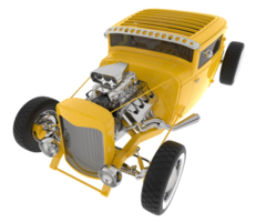 Hot rod isolated on background. 3d rendering - illustration png