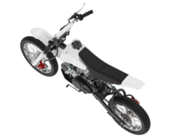 motocross bicicletta isolato su sfondo. 3d interpretazione - illustrazione png
