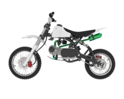 Moto-Cross Fahrrad isoliert auf Hintergrund. 3d Rendern - - Illustration png