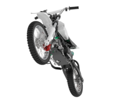 motocross bicicletta isolato su sfondo. 3d interpretazione - illustrazione png