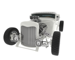 Hot rod isolated on background. 3d rendering - illustration png