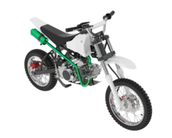 motocross bicicletta isolato su sfondo. 3d interpretazione - illustrazione png