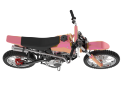 motocross bicicleta isolado em fundo. 3d Renderização - ilustração png