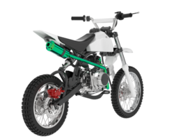 motorcross fiets geïsoleerd Aan achtergrond. 3d renderen - illustratie png