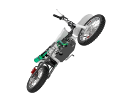 motocross bicyclette isolé sur Contexte. 3d le rendu - illustration png