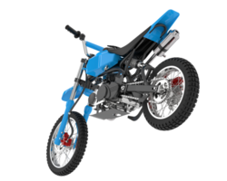 motocross bicicleta aislado en antecedentes. 3d representación - ilustración png