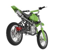 Motocross bike isolated on background. 3d rendering - illustration png