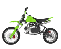 motocross bicicleta aislado en antecedentes. 3d representación - ilustración png